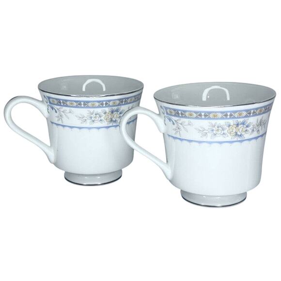 Sakurai GARDEN Fine Porcelain China Footed Tea Coffee Cups Lot-2 Japan Vintage - Picture 3 of 6